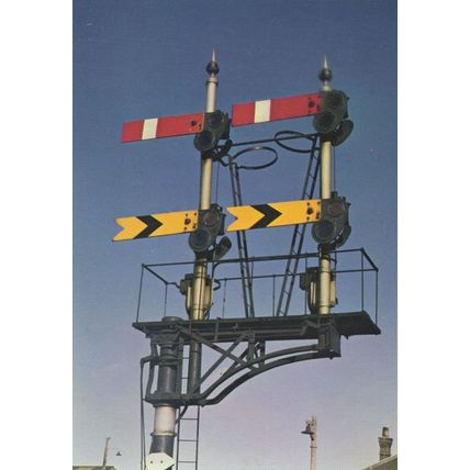 GWR Signal Box at Westbury Trowbridge Line Paddington Postcard