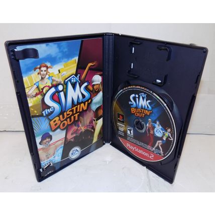 PS2 Sony PlayStation 2 The Sims Bustin' Out 2003 Game with Manual