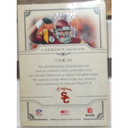 2008 Threads LAWRENCE JACKSON (USC/Seahawks) Gridiron King #CGK-24 165/250