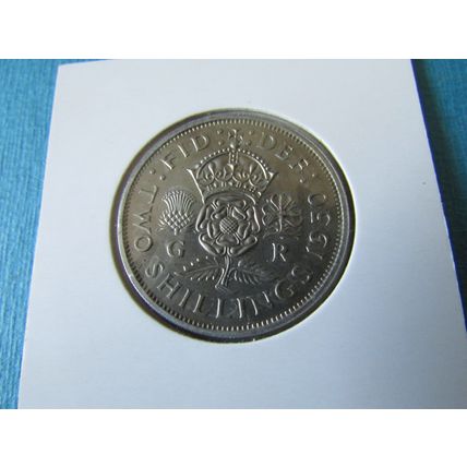 1950 GEORGE VI FLORIN / TWO SHILLINGS FREE POST.