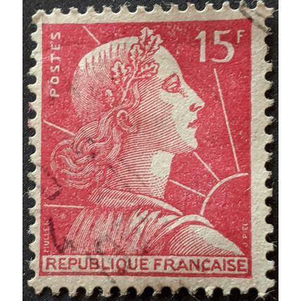 Stamp France SG1238 1955 15Fr Marianne Used