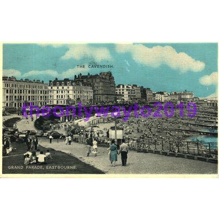 Grand Parade, Eastbourne, Sussex, Postcard, 1962
