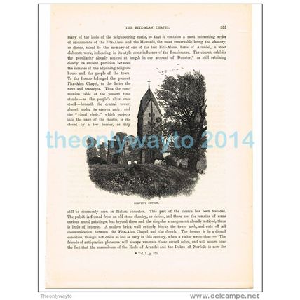 Sompting Church, Sussex, England, Book Illustration (Print), 1882