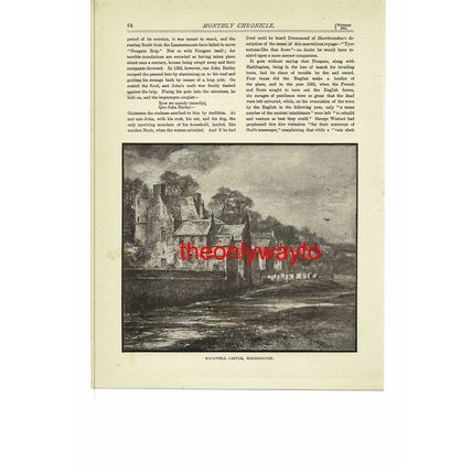 Bothwell Castle, Haddington, Scotland, Book Illustration (Print), 1891