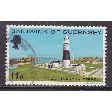 Guernsey 1976 Quesnard Lighthouse 11p Fine Used SG 137 VGC
