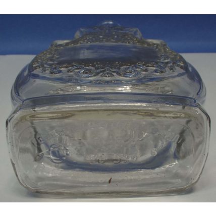 Rare VINTAGE Owens-Illinois Clear Glass Company Whiskry Decanter Bottle W/ Lid