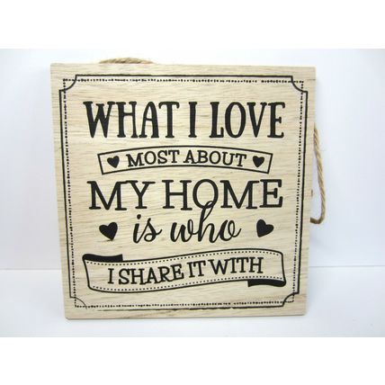 Homely Home Wooden Plaque Sign Wall Hanging
