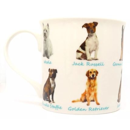Dog Breed Mug Fine China 8.5 CM Ceramic Tableware Canine Home Decor Tableware