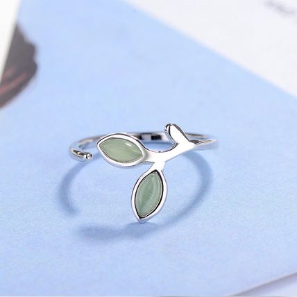 925 Sterling Silver Jewelry Earrings Ring Necklace Opal Leaf Bracelet,