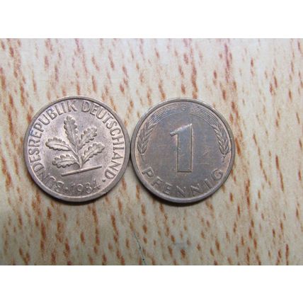 1984g 1 Pfennig Germany Coin