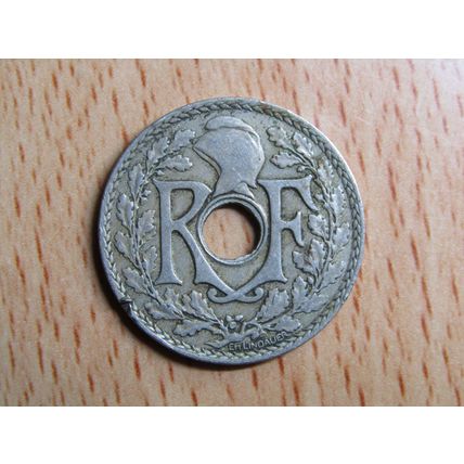 France Republic 1929 25 Centimes Coin