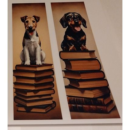 Cute Dog Bookmarks Book Markers Gift For Reader (X4)