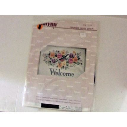 Janlynn Cross Stitch 04-743 Pansy Welcome Pansies Robin