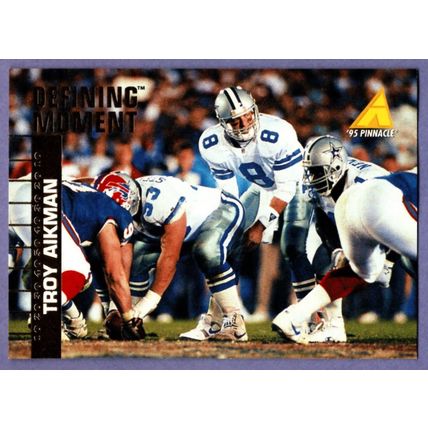 Troy Aikman 1995 Pinnacle QB Club Collection #27 Dallas Cowboys
