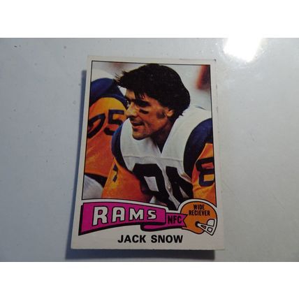 1975 Topps Football Card # 258 Jack Snow Very Good (3) Los Angeles Rams