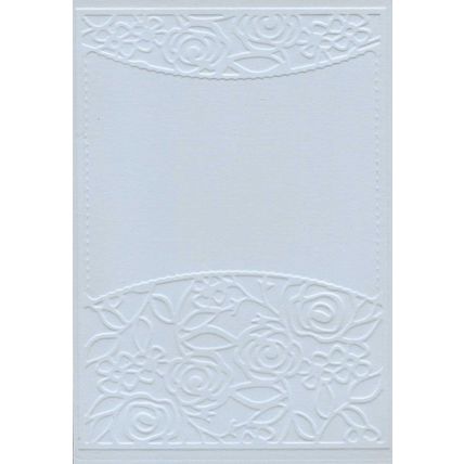 A6 Embossed Card. 10 Sheets. Floral. Cardmaking Scrapbooking Crafts