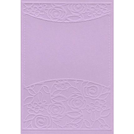 A6 Embossed Card. 10 Sheets. Floral. Cardmaking Scrapbooking Crafts
