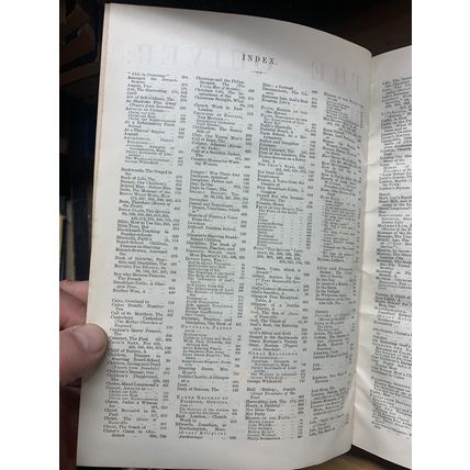 RARE* 1884 "THE QUIVER MAGAZINE" VOL 19 BOUND ISSUES 1.5kg ANTIQUE BOOK (P8)