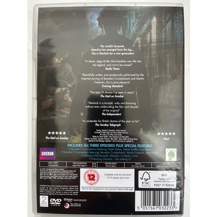 SHERLOCK - SEASON ONE (UK DVD, 2012)