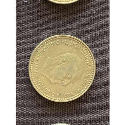 Umlaufmünze Spanien 1 Peseta 1966 im Stern 72
