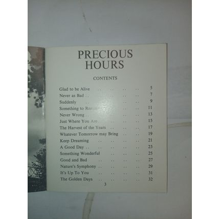 PPECIOUS HOURS by Patience Strong