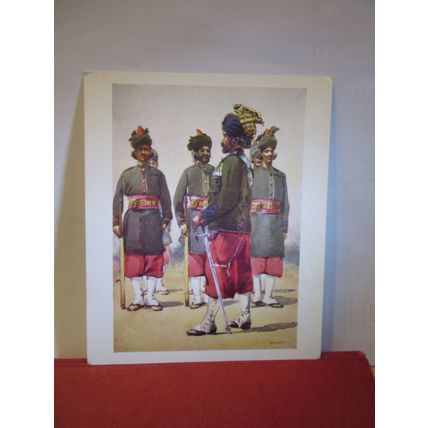 127th QUEEN MARY'S OWN BALUCH, by A C Lovett postcard National Army Museum =