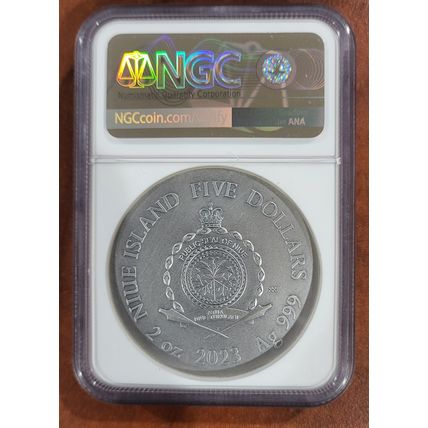 2oz Silver Collectible Wildlife In The Moonlight Brown Bear NGC MS70 RARE