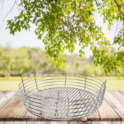 Stainless Steel Charcoal Ash Basket for X-Large Big Green Egg Grill, X-Large