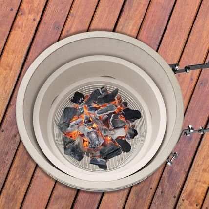 Stainless Steel Charcoal Ash Basket for X-Large Big Green Egg Grill, X-Large