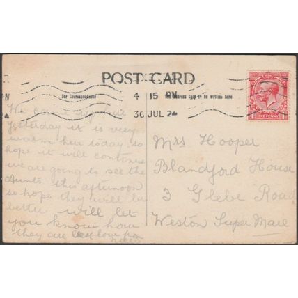 Rougemont Gardens, Exeter, Devon, 1924 - Postcard