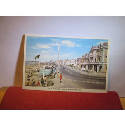 BEACH & ESPLANADE, BURNHAM-ON-SEA, SOMERSET unused postcard Colourmaster =