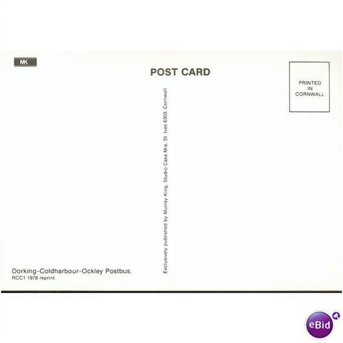 GB Postcard - Postbus - Dorking - Coldharbour - Ockley
