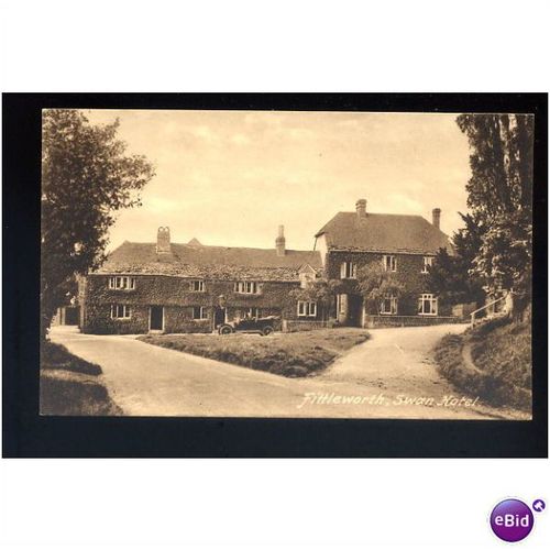 Sussex FITTLEWORTH Swan Hotel Postcard by Frith (70077)