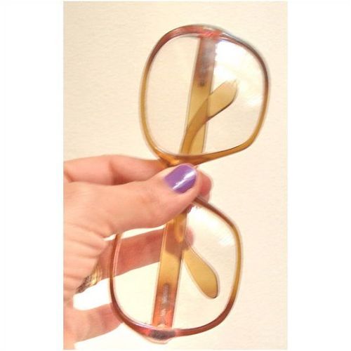 vintage 70s Marwitz Amber Toffee Oversized 56-16 DIVA eyeglasses frames Germany