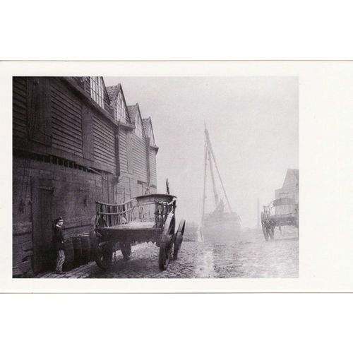 Postcard Coal Trolleys Cannon Wharf Westminster London 1856 Wagon C T Thompson