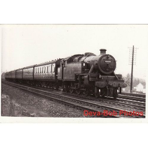 Railway Photo LMS 42604 Kings Langley 1962 Stanier 2-6-4T Loco