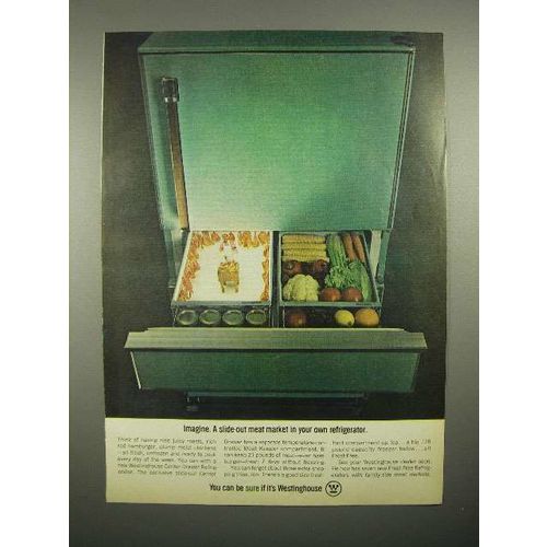 1965 Westinghouse Refrigerator Ad - Meat Market