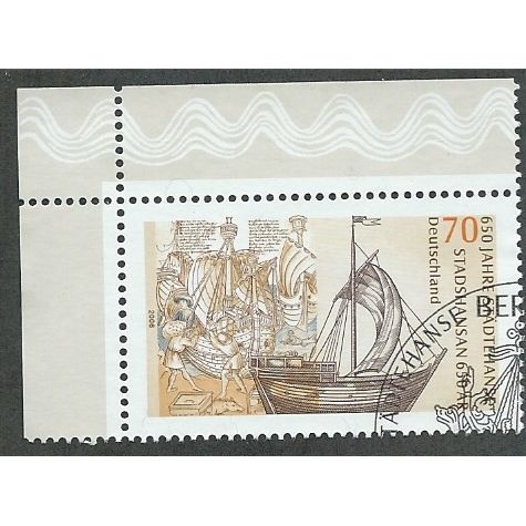 GER 2006 70c '650TH ANN OF HANSEATIC '(CORNER MARGIN) FINE USED (EBID49-493)
