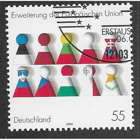 GER 2004 55c 'ENLARGEMENT OF THE E.U' FINE USED (EBID 57-065)