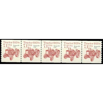 2127a 7.1c Tractor Fine MNH Dry Gum PNC 1/5 P0085