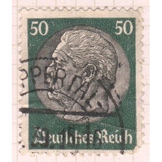 Germany 1934 - 50pf green/black - President Von Hindenburg - used 2