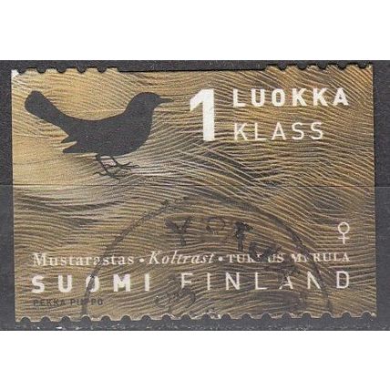 Finland 1998 Michel 1415 O Cote (2013) 0.45 Euro Oiseau Merle noir Cachet rond