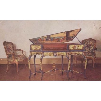 Ingatestone Virginal Hall Piano Historic Essex Advertising Postcard Style Card