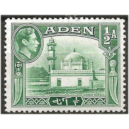 Aden 1939 SG16 1/2a Yellowish-Green Mounted Mint ..