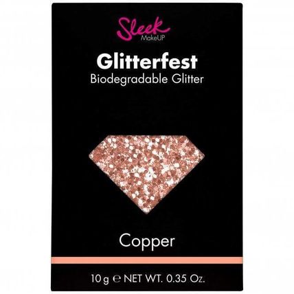 Sleek MakeUP - Glitterfest Biodegradable Glitter - Gold or Copper