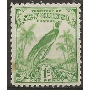 New Guinea 1932 SG177 1d Green Mounted Mint.