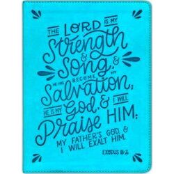 Nkjv, Thinline Bible, Verse Art Cover Collection, Leathersoft, Teal, Red Letter,