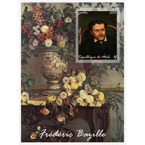MALI SHEET 6 IMPERF BAZILLE ART PAINTINGS ARTE PINTORES