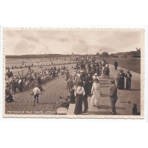 Promenade and Sands Littlehampton West Sussex Postcard