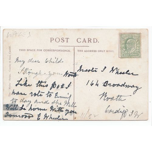Newton Church Porthcawl Glamorgan Moira Series Comley & Sons Postcard